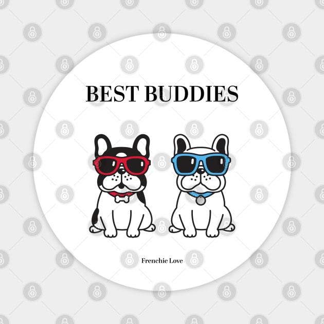 Best Buddies - Frenchie Love Magnet by Meine Zwergenkinder